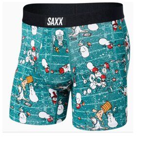SAXX VIBE Christmas Boxer Briefs “Gridiron Snowman”